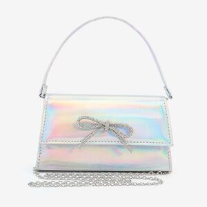 Iridescent Clutch with Bow